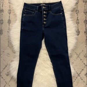 Express high rise skinny jeans